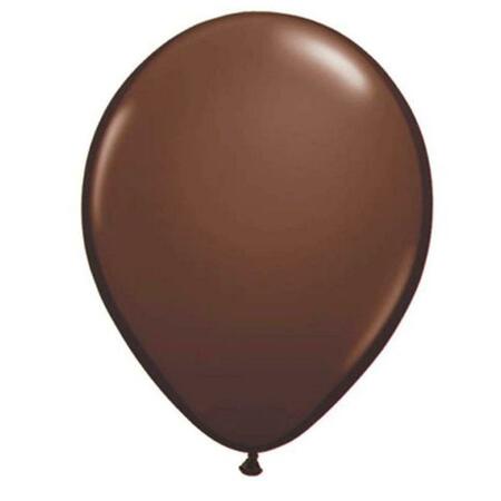 MAYFLOWER DISTRIBUTING 11 in. Latex Balloon, Chocolate Brown 9088